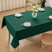 Tavolino coprente verde lavabile, 100x140 cm coprenti tavolino di poliestere, impermeabile all'acqua con effetto loto, resistente alle macchie permanenti per uso domestico, matrimoni, feste