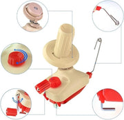 Blocco filo a bobina portatile da tavolo - Chiusura filo a mano portatile per tessuti e fili da cucito - Utilizzo domestico con sollevamento manuale