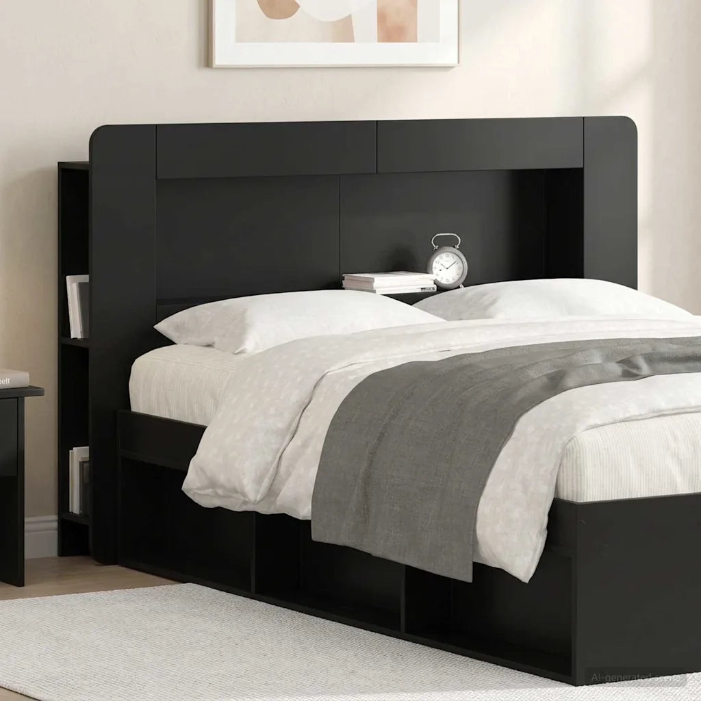Testata del letto con archiviazione Legno ingegnerizzato 8001283
