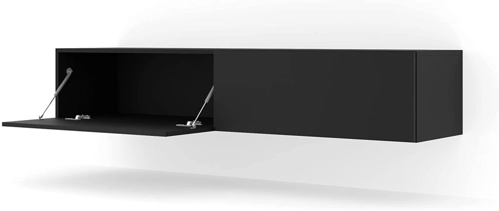 MOBILE  PORTA TV SOGGIORNO BINGO 160x40x30 NERO OPACO