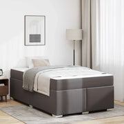 vidaXL Struttura del letto Grigio 120 x 190 cm Pelle sintetica