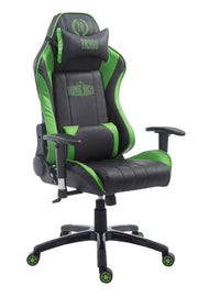 Sedia Ufficio Racing Shift X2 In Similpelle senza poggiapiedi,Nero/verde