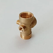Raccordo 5 vie ottone da 1 per 72mm per autoclave e pressione acqua