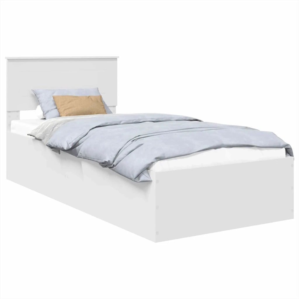 Struttura del letto Bianco 90 x 190 cm Legno multistrato
