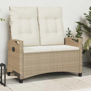 Panchina da giardino Beige e Crema 105 x 60 x 112 cm 42026854