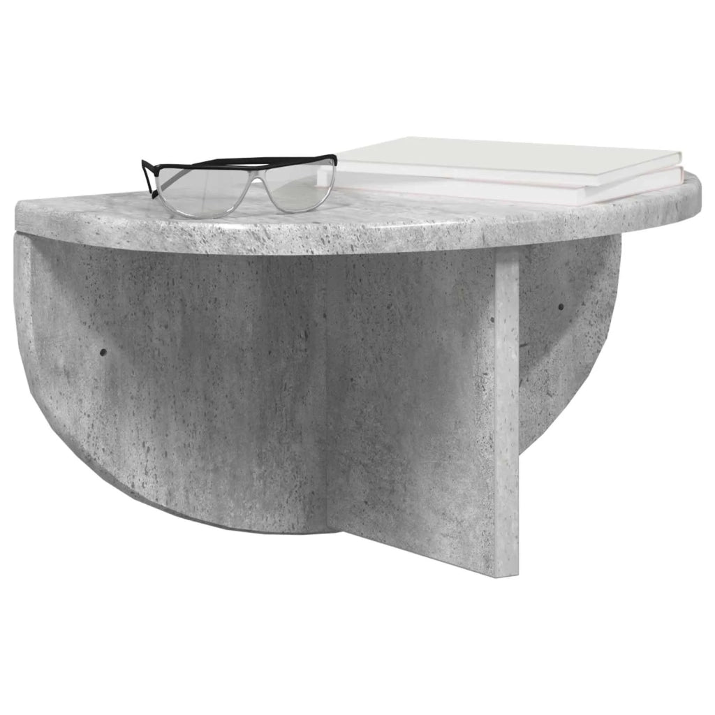 Scaffale da parete A parete Grigio cemento 38 x 19 x 19 cm 891414