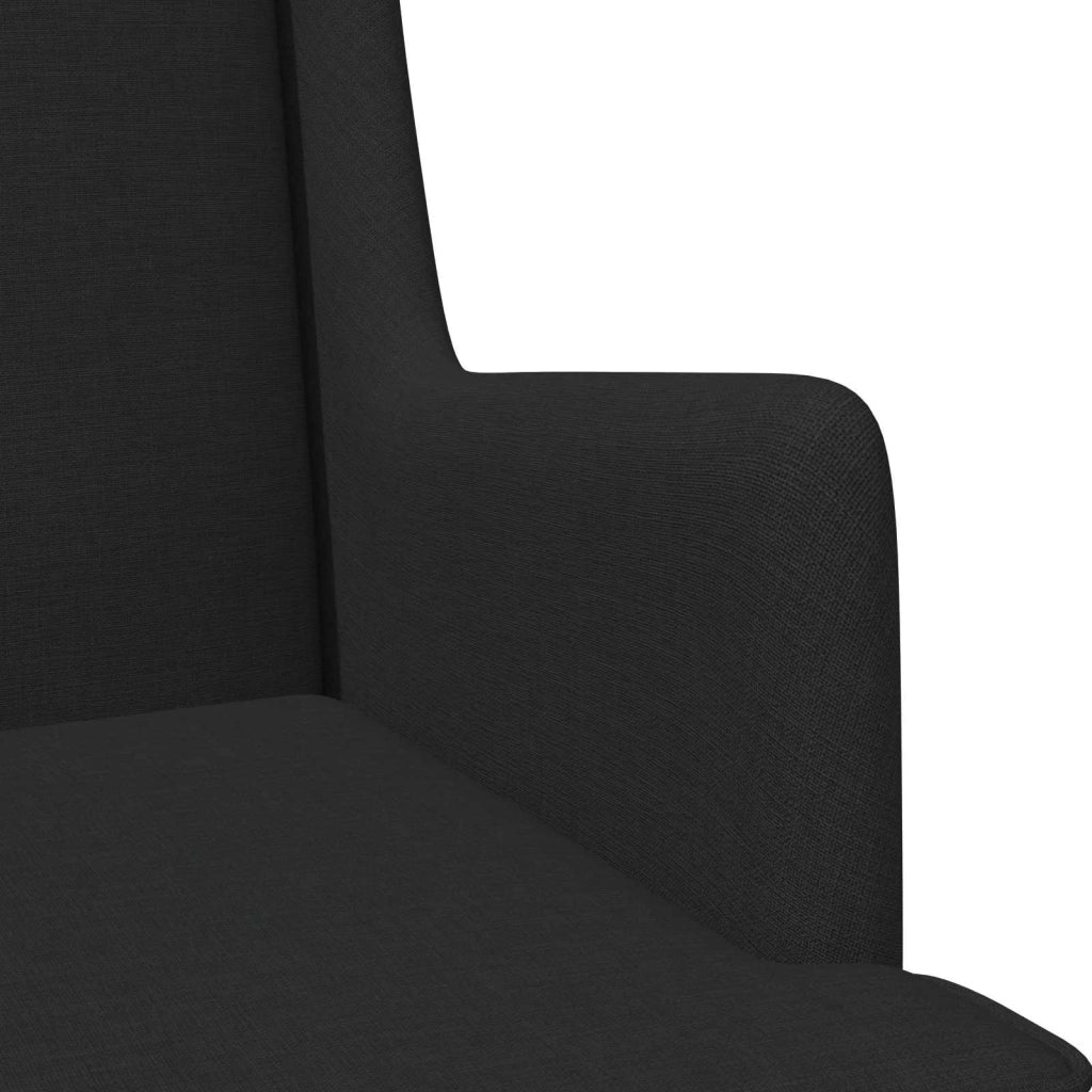 Divano Sedia-Poltrona-Poltroncina Nero Tessuto 987930