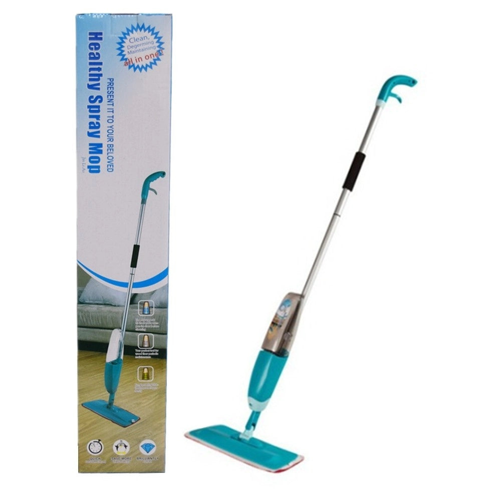 Trade Shop - Scopa Spray Mop Lava Asciuga Pavimenti Leggera Ceramica Marmo Parquet Healthy -