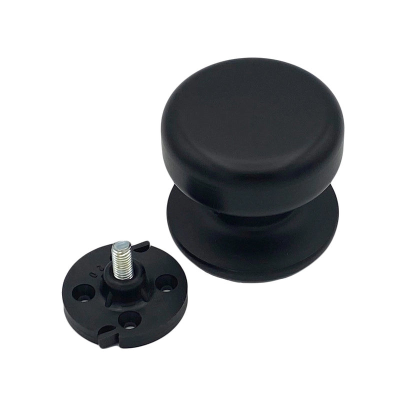 Pomolo fisso per porta SAGUATTI 175/70ZB in alluminio marrone opaco