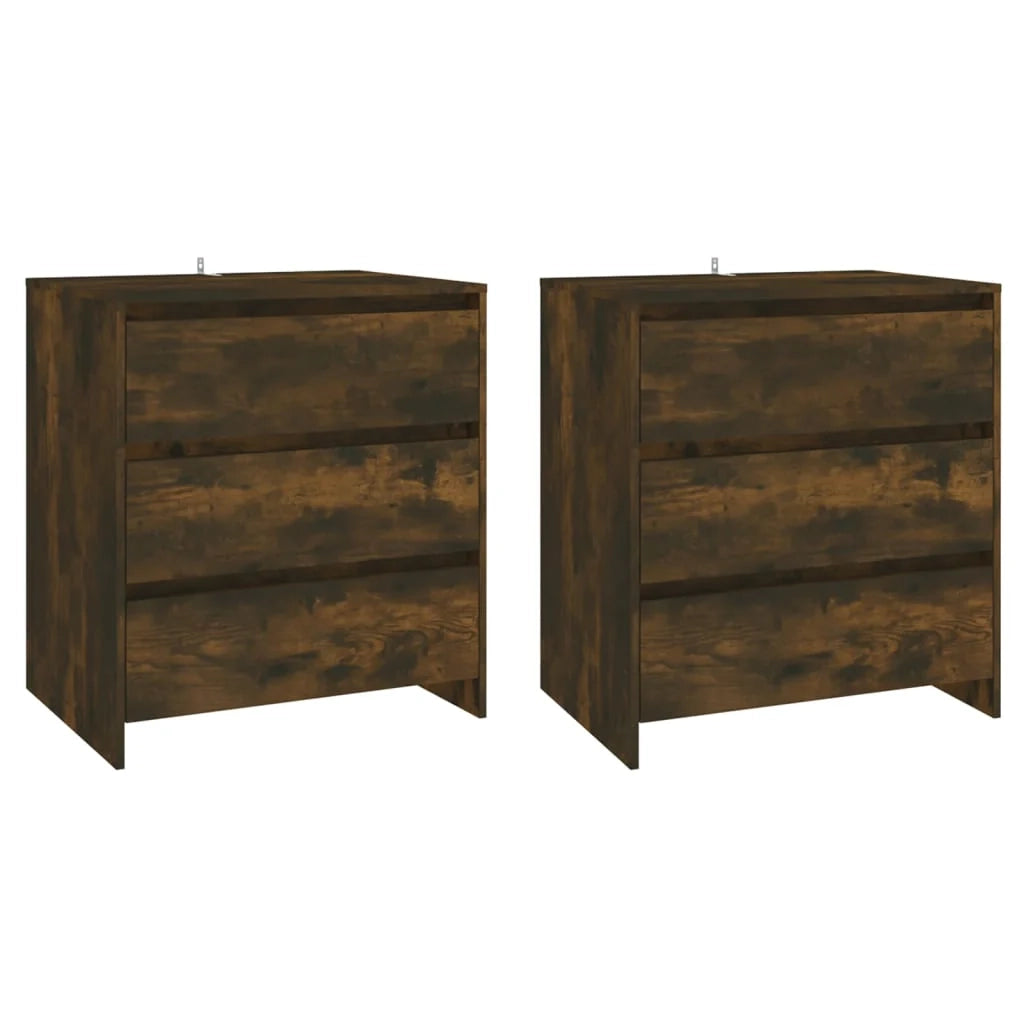 Buffet credenza cassettiera armadio mobile contenitore organizer per cucina soggiorno salotto 3 pezzi legno ingegnerizzato marrone 02_0037050