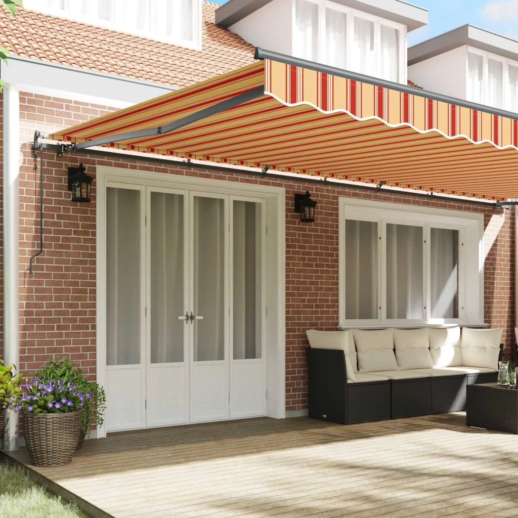 Tenda Retrattile Giallo e Arancione 600 × 350 cm 3331715