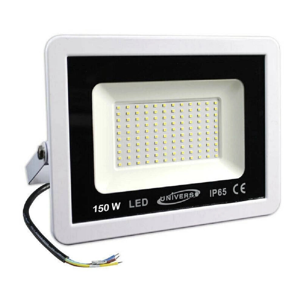 Trade Shop - Faro Faretto Led Proiettore Esterno Bianco Ip65 Luce Fredda 6500k 150w F150w-bf1 -