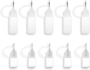 Set di Applicatori di Colla Precisa da 10 pezzi per Bottiglie di Plastica - Flessi a Gocce - Flessi di Sapone - Applicatore a Punta di Aghi - Flessi di Colla (10 ml/5 ml)