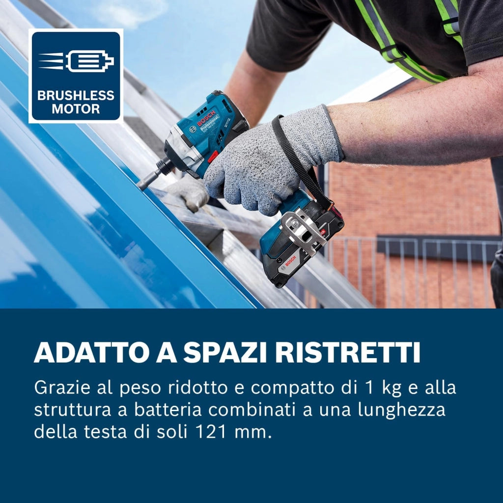 Bosch Professional 18V System Avvitatore con percussione a batteria GDR 18V-215 (incl. L-BOXX, senza batteria/caricabatteria)