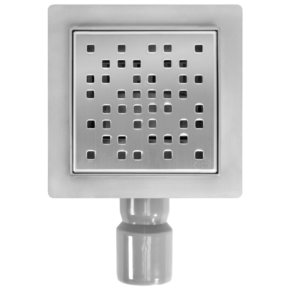 Scarico Lineare Rea Dots Nickel Brush 12x12