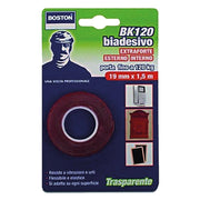 NASTRO BIADESIVO EXTRA FORTE INVISIBILE mm. 19 x 1,5 mt  - BOSTON