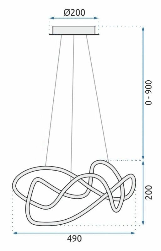 Lampada Led App820-cp Black