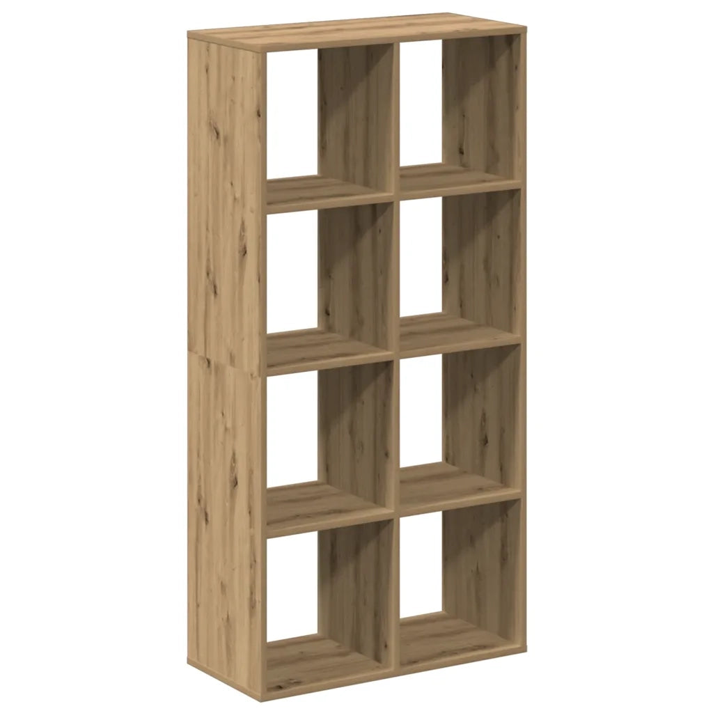 Libreria Divisorio-Scaffale per Libri-Mobile di Stoccaggio Rovere Artigianale 69,5x29x137,5 Truciolato