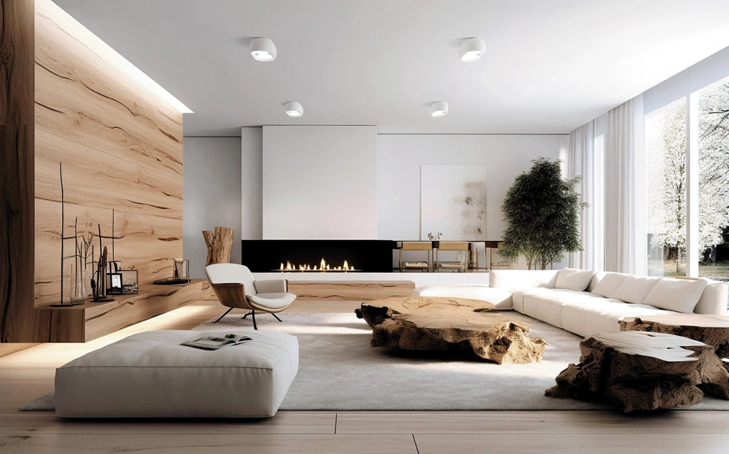 MYSIA lampada da Soffitto 2 Luci Bianca in gesso attacco GX53 20x10cm