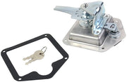 Aanhangerslot Robusto - T-greep - Acciaio Inossidabile - Per Camper/Vrachtwagen - Compreso Chiave - Dimensioni 124x121x67 mm - Deurslot