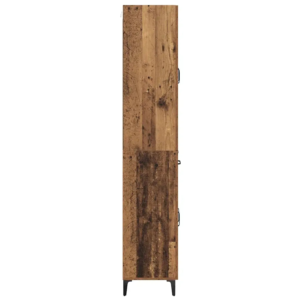 Credenza | Madia | Buffet da pranzo | Armadio da pranzo Legno vecchio 69,5 x 34 x 180 cm Legno multistrato