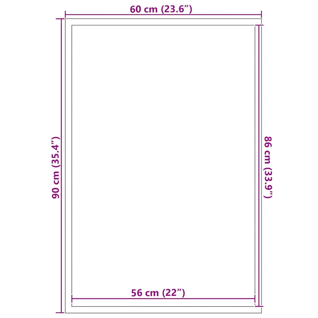 Zerbino d'ingresso flessibile e antiscivolo 60 x 90 cm assorbente per l'umidità stile moderno in PP antracite 02_0058094