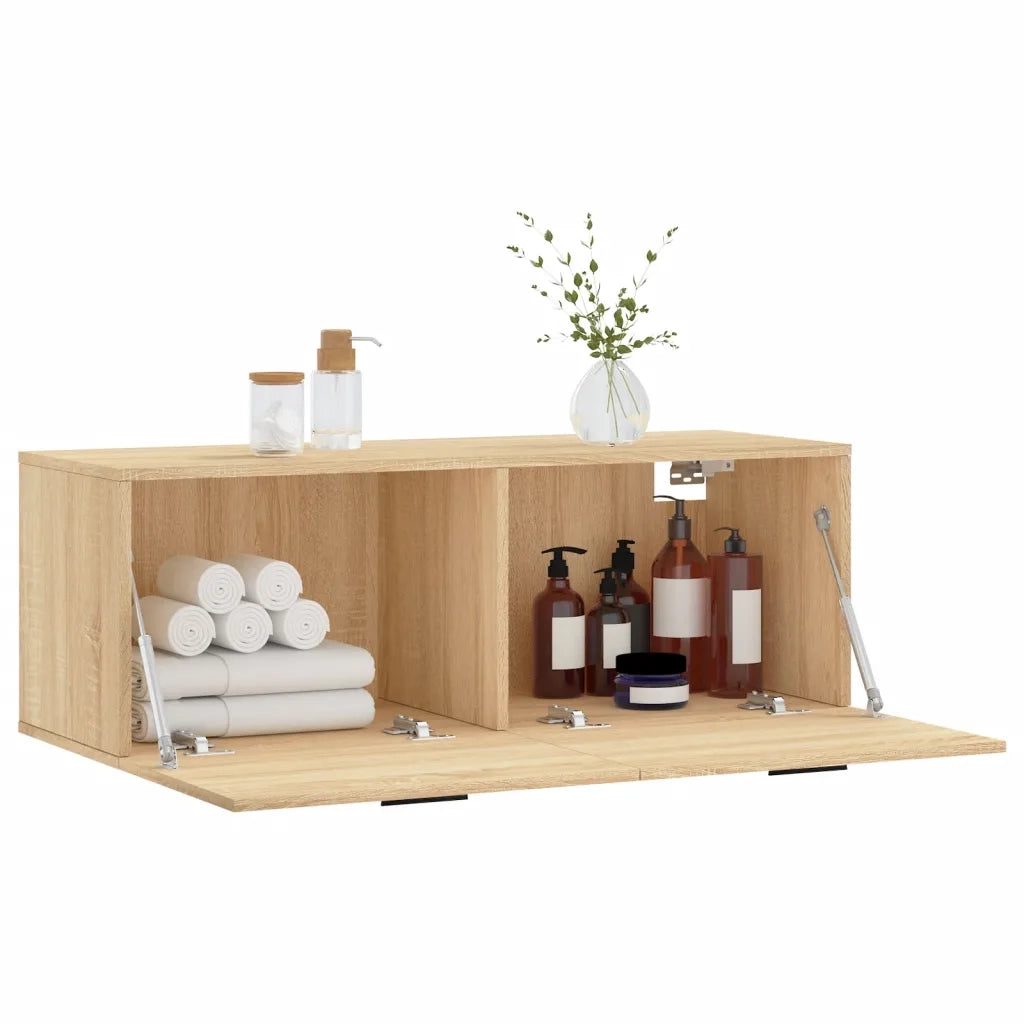 Armadietto a Muro | Mobile a Parete Rovere Sonoma 100x36,5x35 cm Legno Multistrato