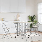 Set Tavolo e Sedie 5 pz Pieghevoli in MDF 243901