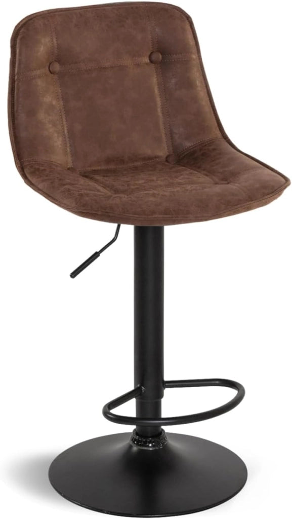 Set di 4 sgabelli da bar DENVER marrone vintage