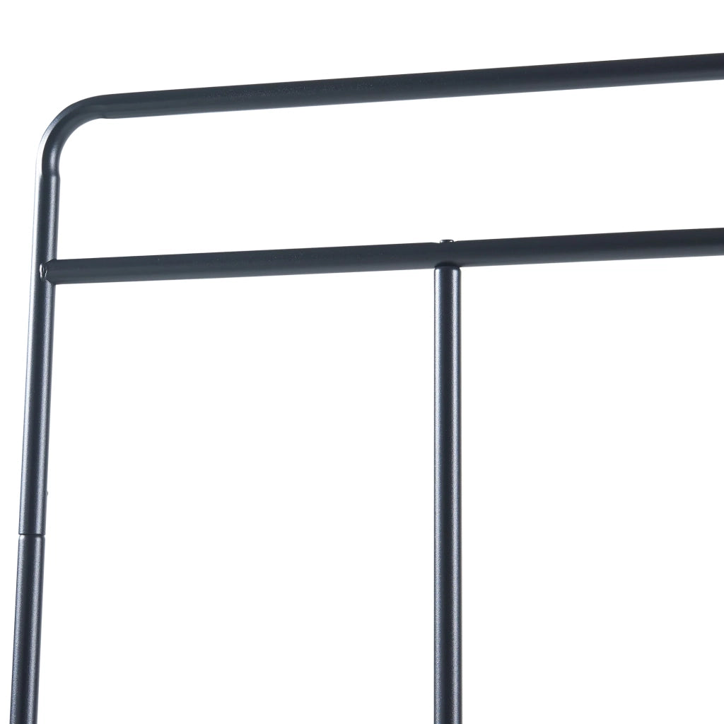 Appendiabiti attaccapanni appendiabiti armadio aperto acciaio 166 x 63 x 48 cm nero 03_0010300