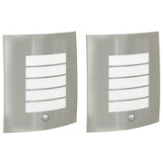 Lampada da Parete Esterna 2 pz Argento 23.5 x 9 x 26 cm CFW2457767