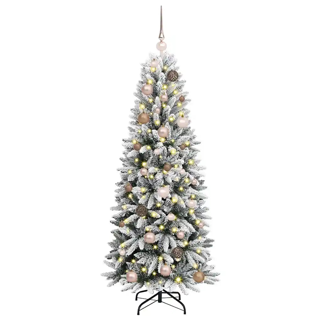 Albero di Natale artificiale con 150 LED Bianco 150 cm