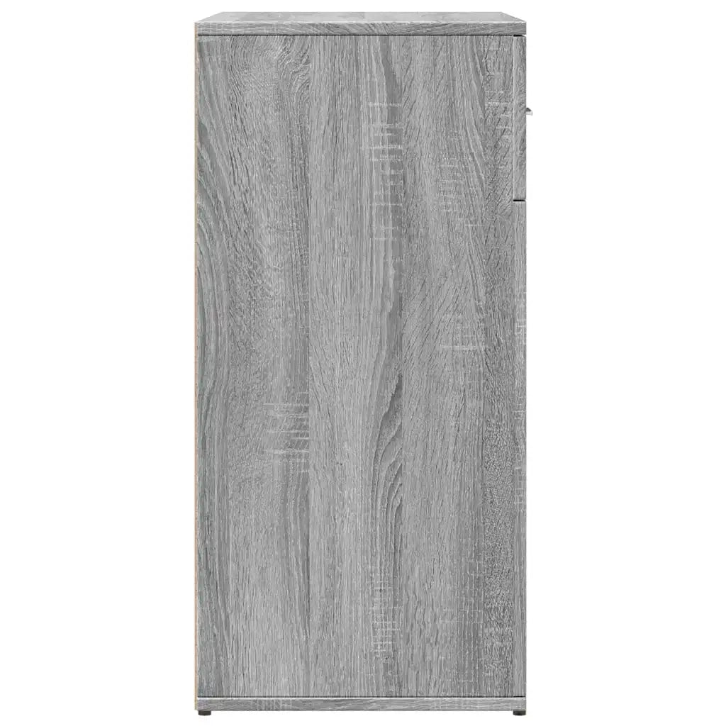 Credenze 2 pz Grigio Sonoma 79x38x80 cm in Legno Multistrato