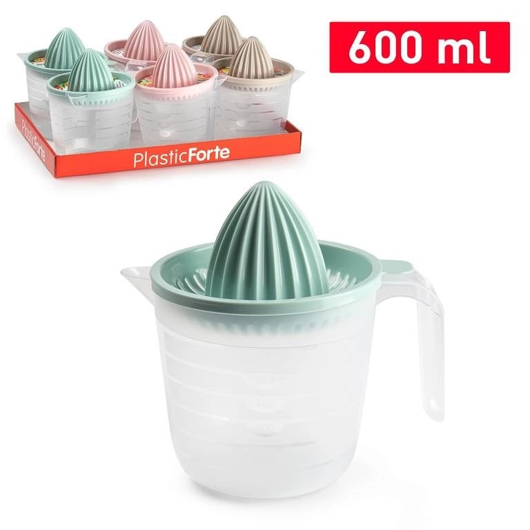 Spremiagrumi Manuale in Plastica con Caraffa Vari Colori