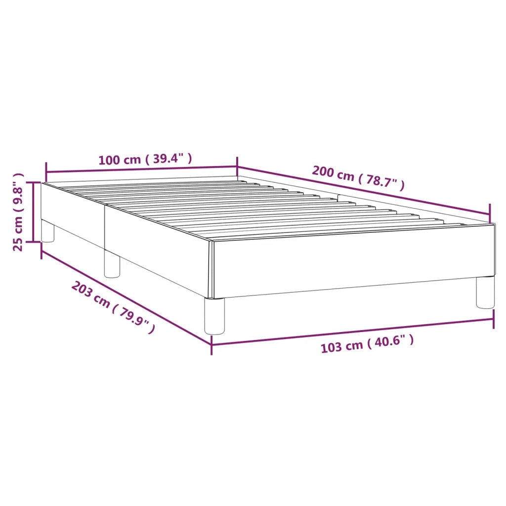 Giroletto senza Materasso Tortora 100x200 cm in Tessuto 346798