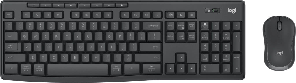 Logitech mk370 combo for business tastiera mouse incluso ufficio rf senza fili + bluetooth qwerty italiano grafite - 920-012069