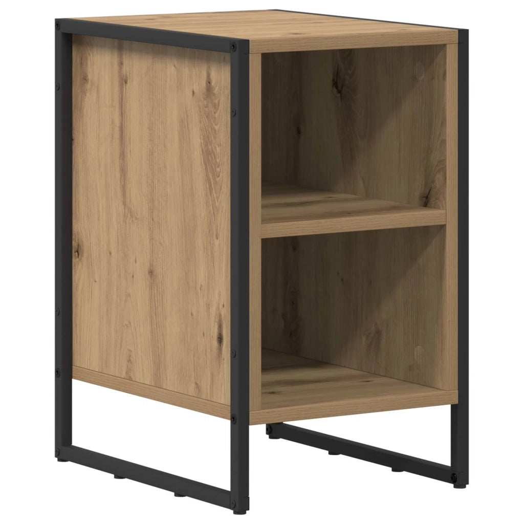 Comodino-Tavolino da notte Rovere Artigianale 39.5 x 30 x 50 cm Legno multistrato