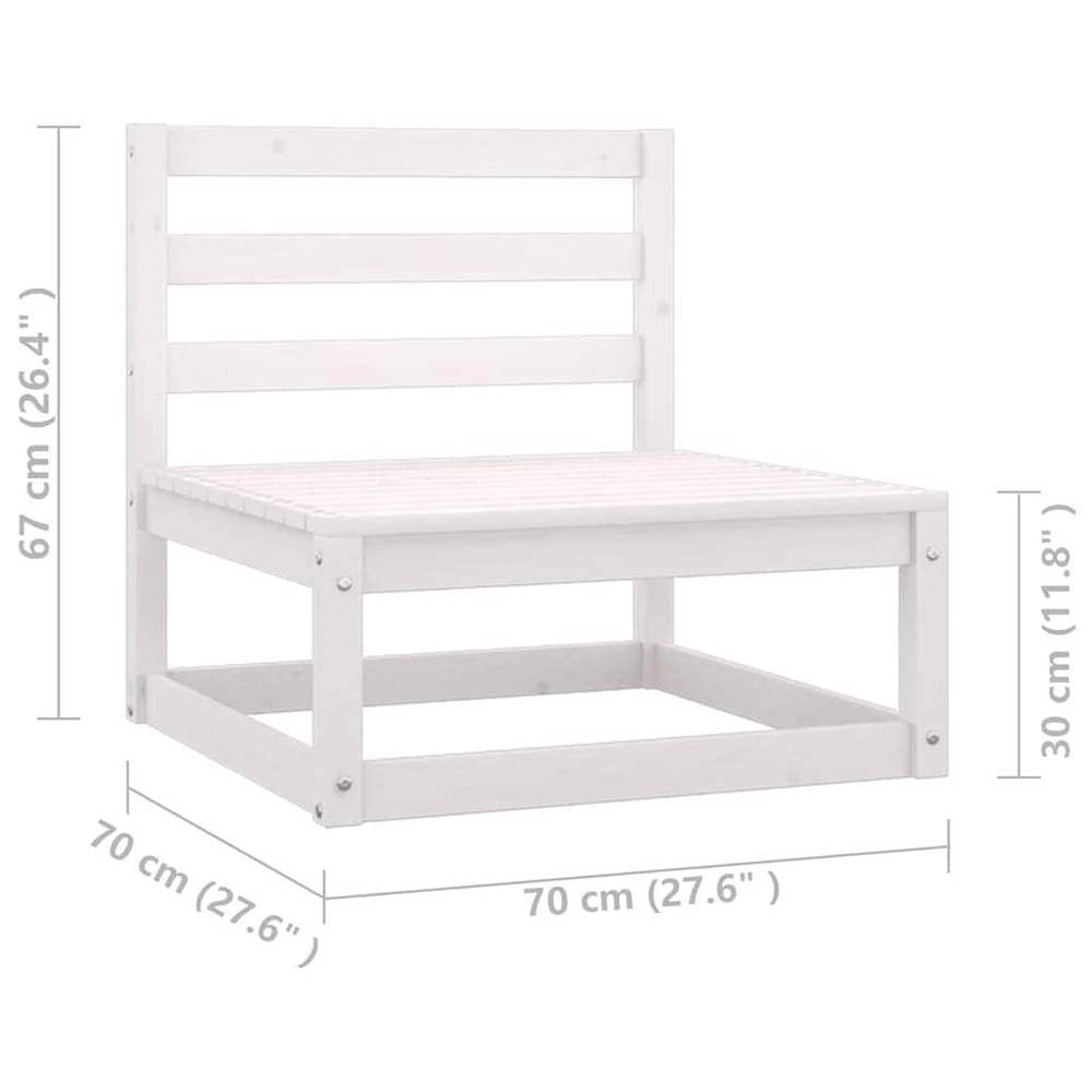 5-piece Garden Lounge Set With Cushions, Solid Pine Wood