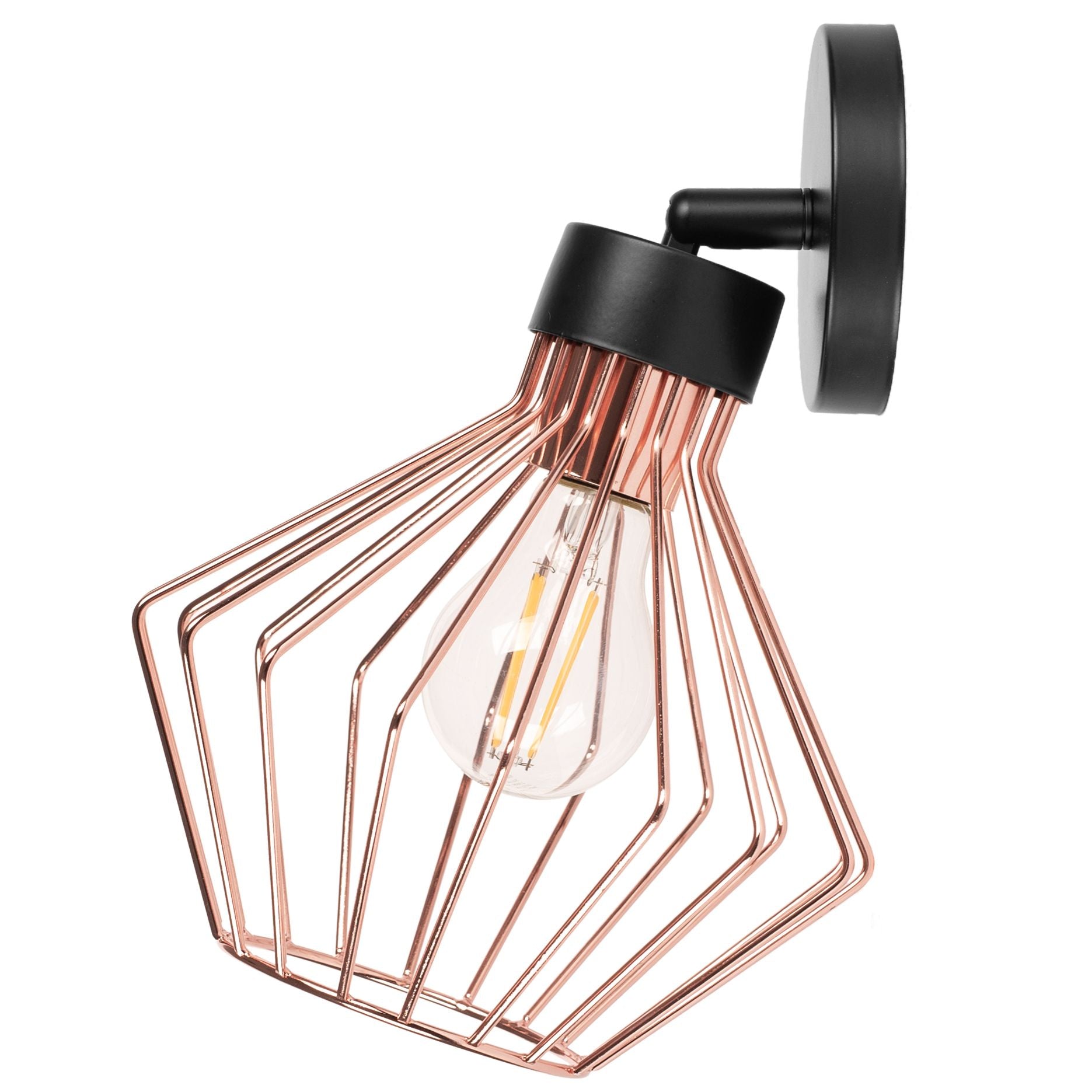 Lampada Da Parete Rose Black APP534-1W