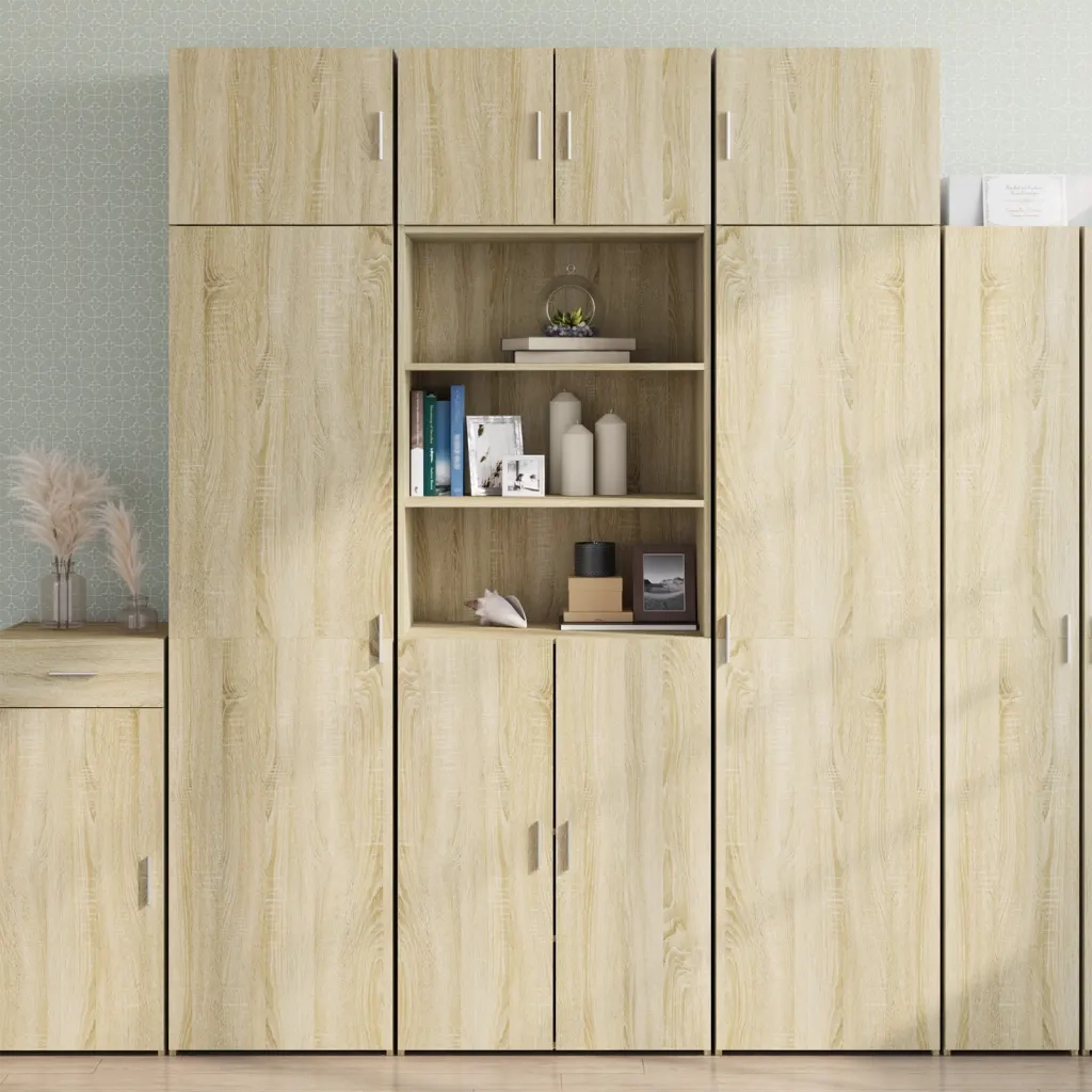 Credenza | Madia | Buffet da pranzo | Armadio da pranzo Rovere Sonoma 70x42,5x185 cm in Legno Multistrato