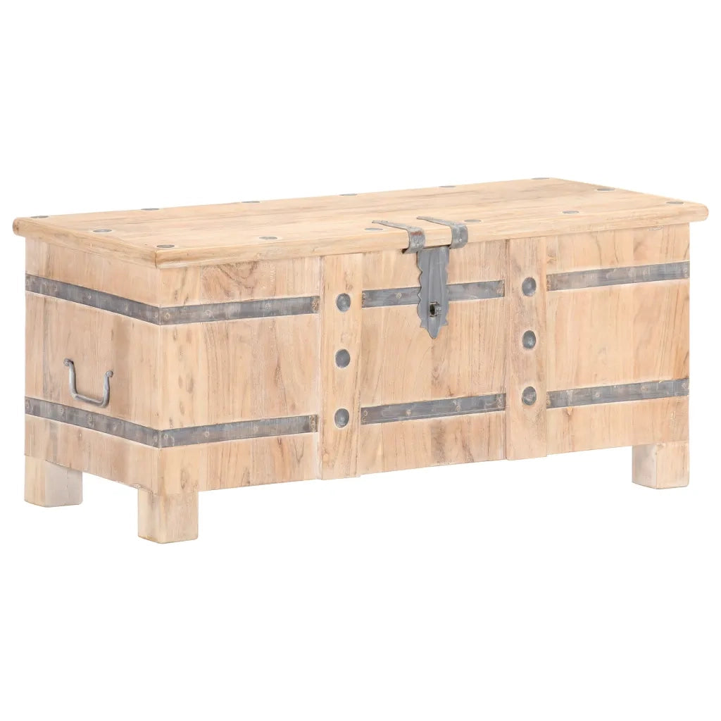 Baule 90x40x40 cm in Legno Massello di Acacia CFW7597998