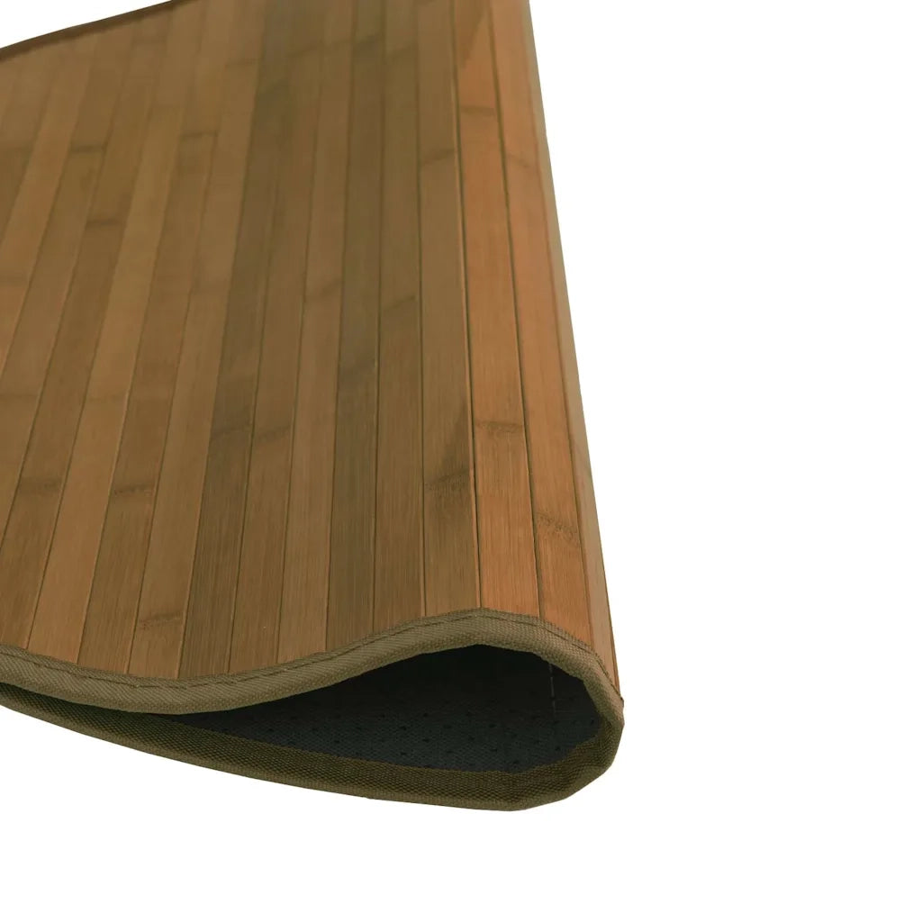 Tappeto Rotondo Marrone 60 cm in BambÃ¹