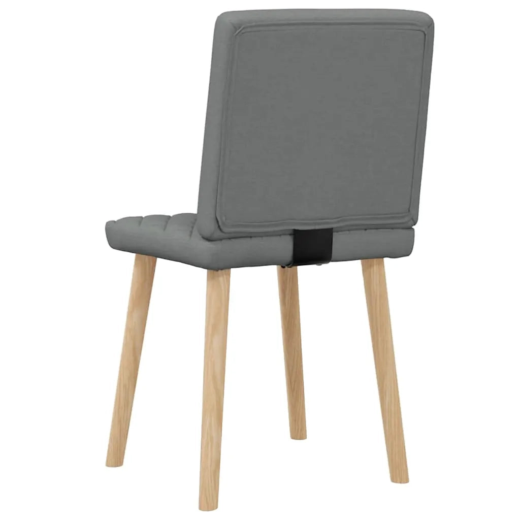 vidaXL Sedie da Pranzo 2 pz Grigio Scuro in Tessuto
