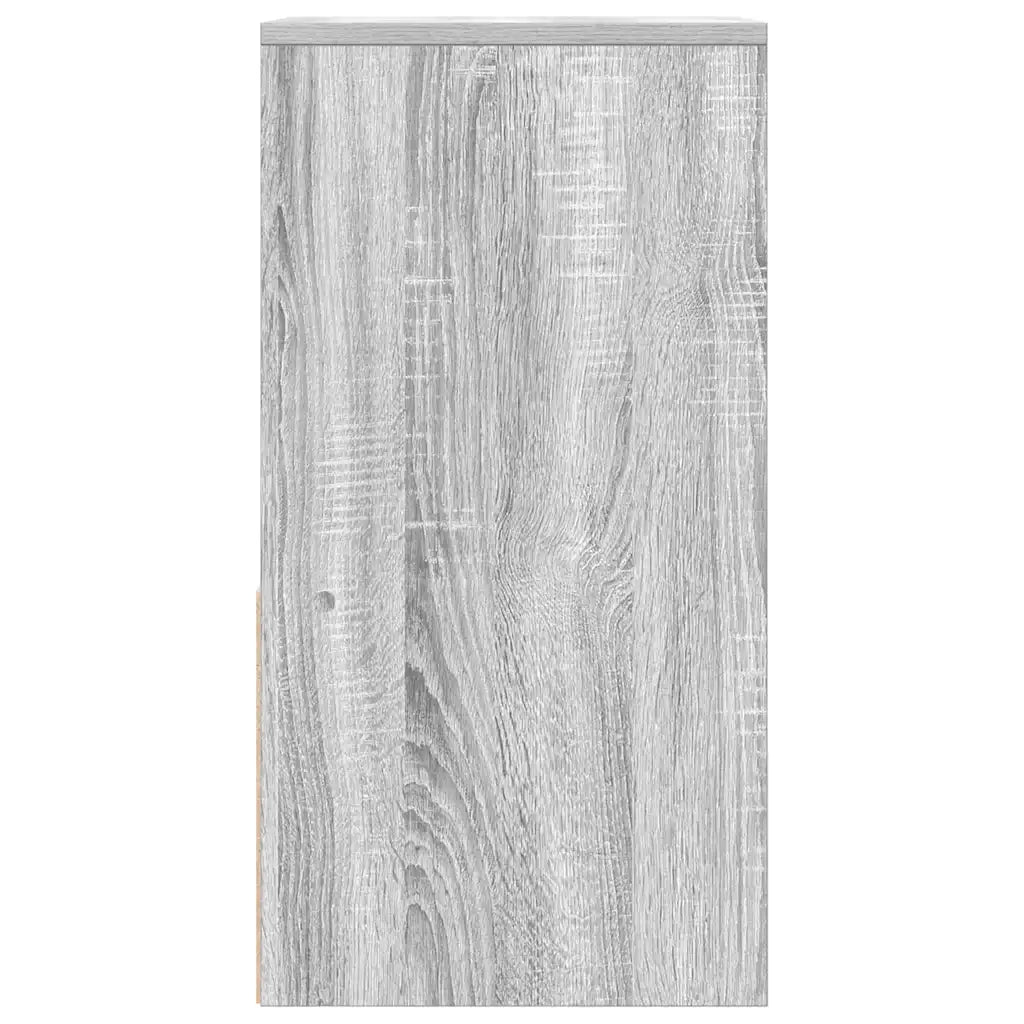 Set di 2 Comodini | Armadio da Notte | Mobiletto da notte con Cassetto Grigio Sonoma 35x34x66,5 cm