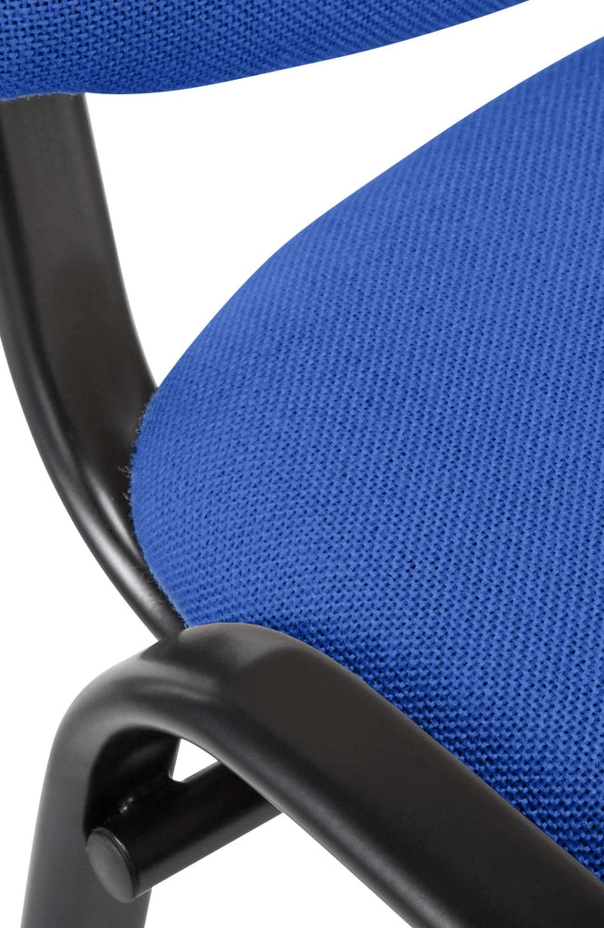 Sedia Ken in stoffa blu