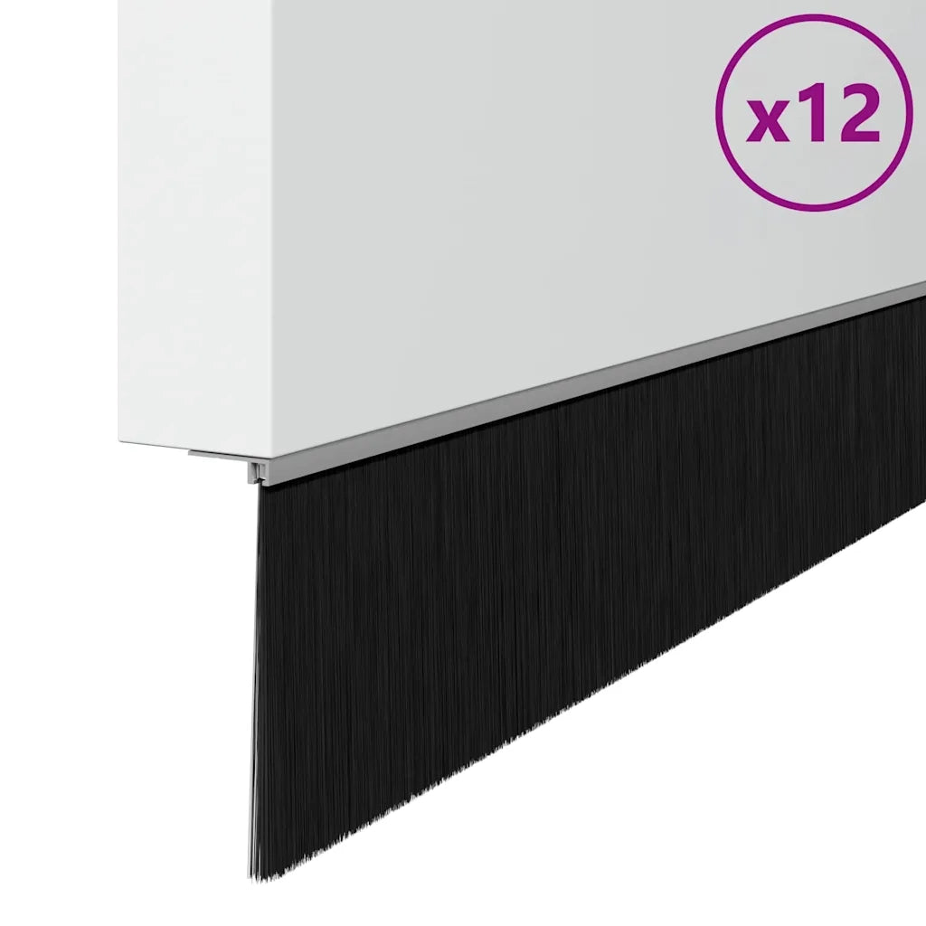 Spazzole per porte a vite 12 pz Argento 100 cm CFW8840356