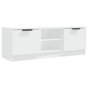 Mobile TV multimediale mensola TV credenza mobile TV sala da pranzo soggiorno camera da letto 102 x 35 x 36,5 cm legno ingegnerizzato bianco 02_0025563