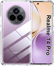 Coprioggetto per completa protezione - Ultraduraturo - Translucido - Antiscivolo - Angoli rinforzati - Compatibile con Realme 14 Pro 5G - Custodia per telefono