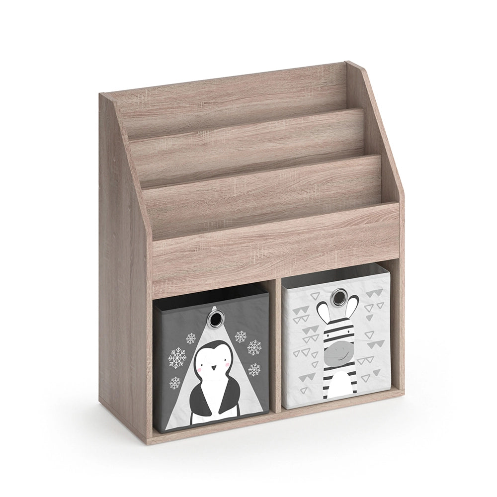 Vicco Libreria bambini Sonoma 30.7 x 79 cm con 2 scatole pieghevoli opt.2