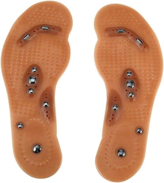 Inlegzoli magnetici per terapia del piede - Alleviare la fatica - Acupressione - Cura del piede - Inlegzoli per scarpe per uomini e donne - Misura 35-40 .
